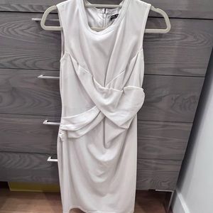 White sleeveless dress